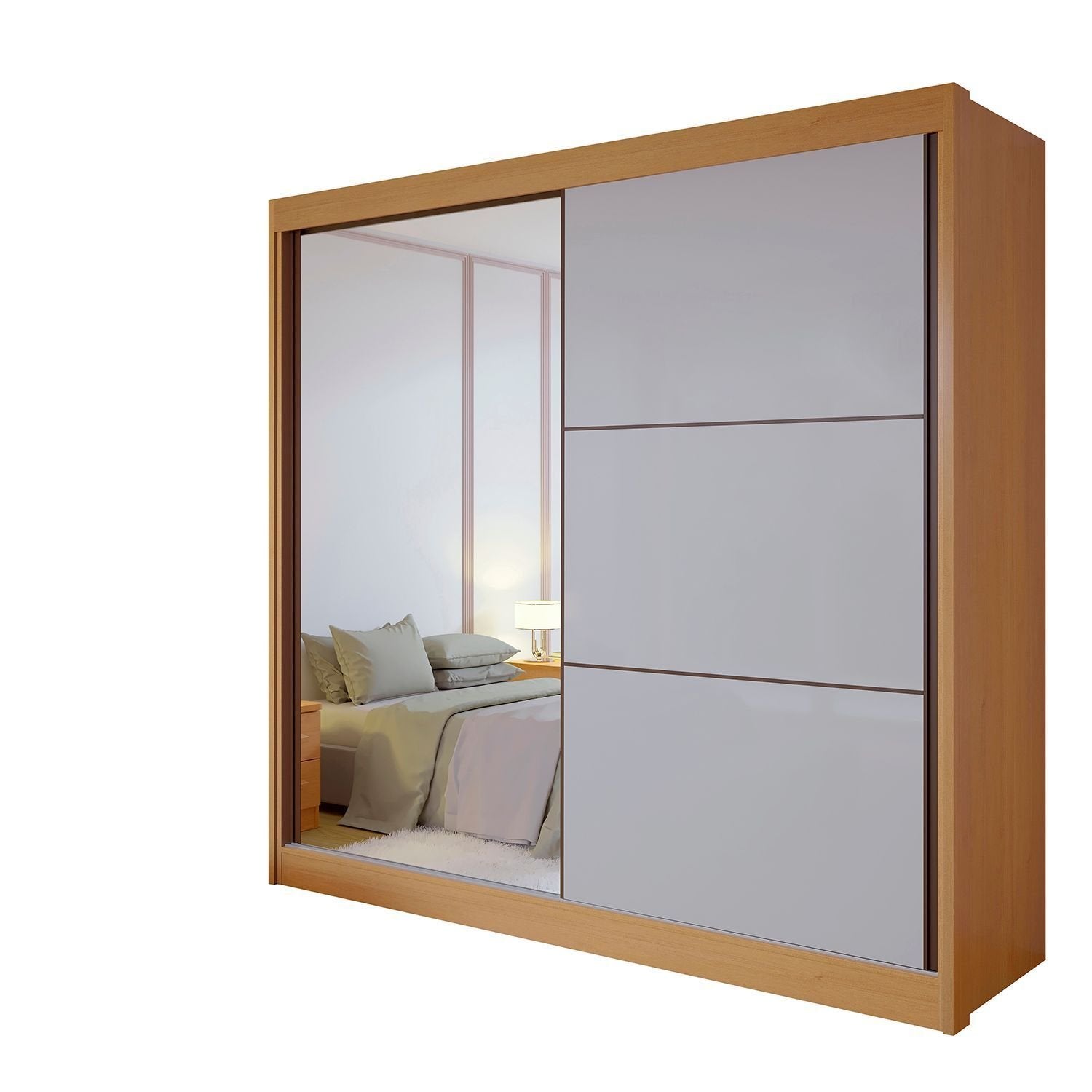 Guarda-Roupa Casal Coliseu 2 Portas 6 Gavetas 100% MDF D Doro