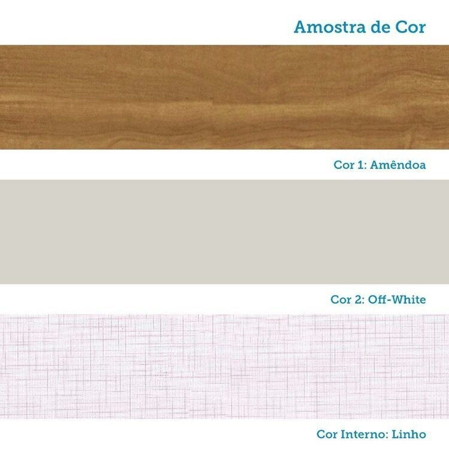 Quarto de Bebê Cômoda e Berço Minicama 4 em 1 Levy 100% MDF Espresso Móveis Bege/Amêndoa/Off White