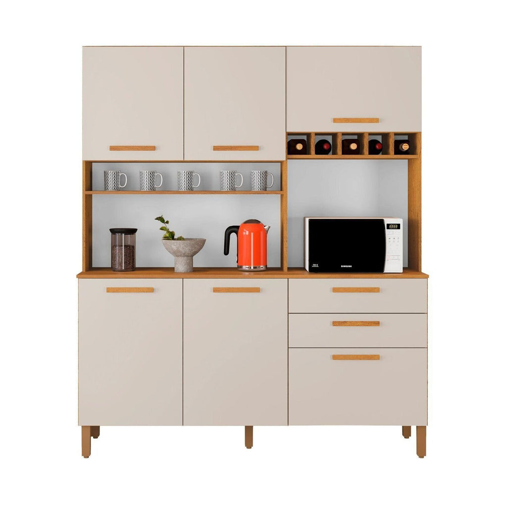 Armário de Cozinha Athenas 6 Portas 2 Gavetas 100% MDF Yescasa