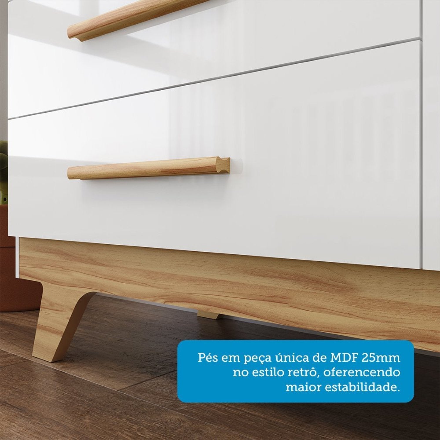 Quarto de Bebê Completo Jolie Retrô 100% MDF Yescasa