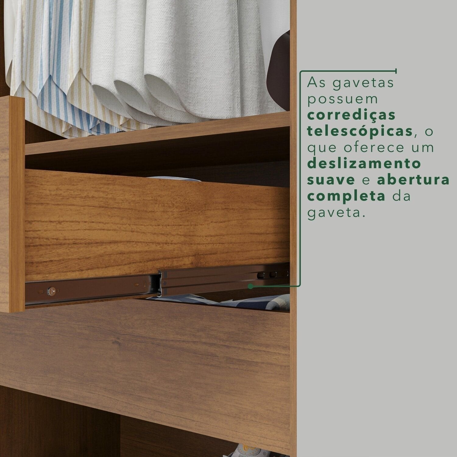 Guarda-Roupa Casal França 8 Portas 4 Gavetas Espresso Móveis Off White/Cinamomo
