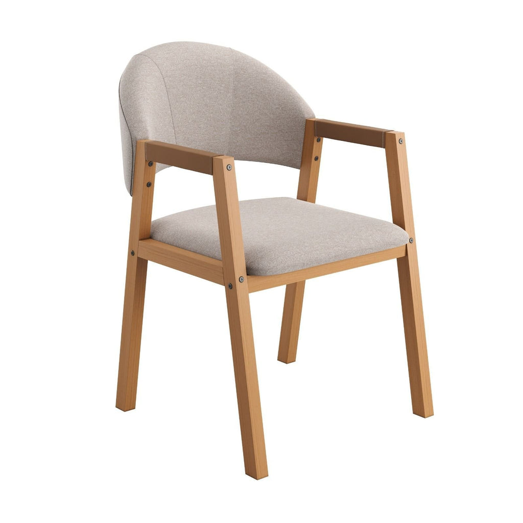 Conjunto Mesa de Jantar Savana e 8 Cadeiras Arezzo Madeira Laminada Natural Área Gourmet