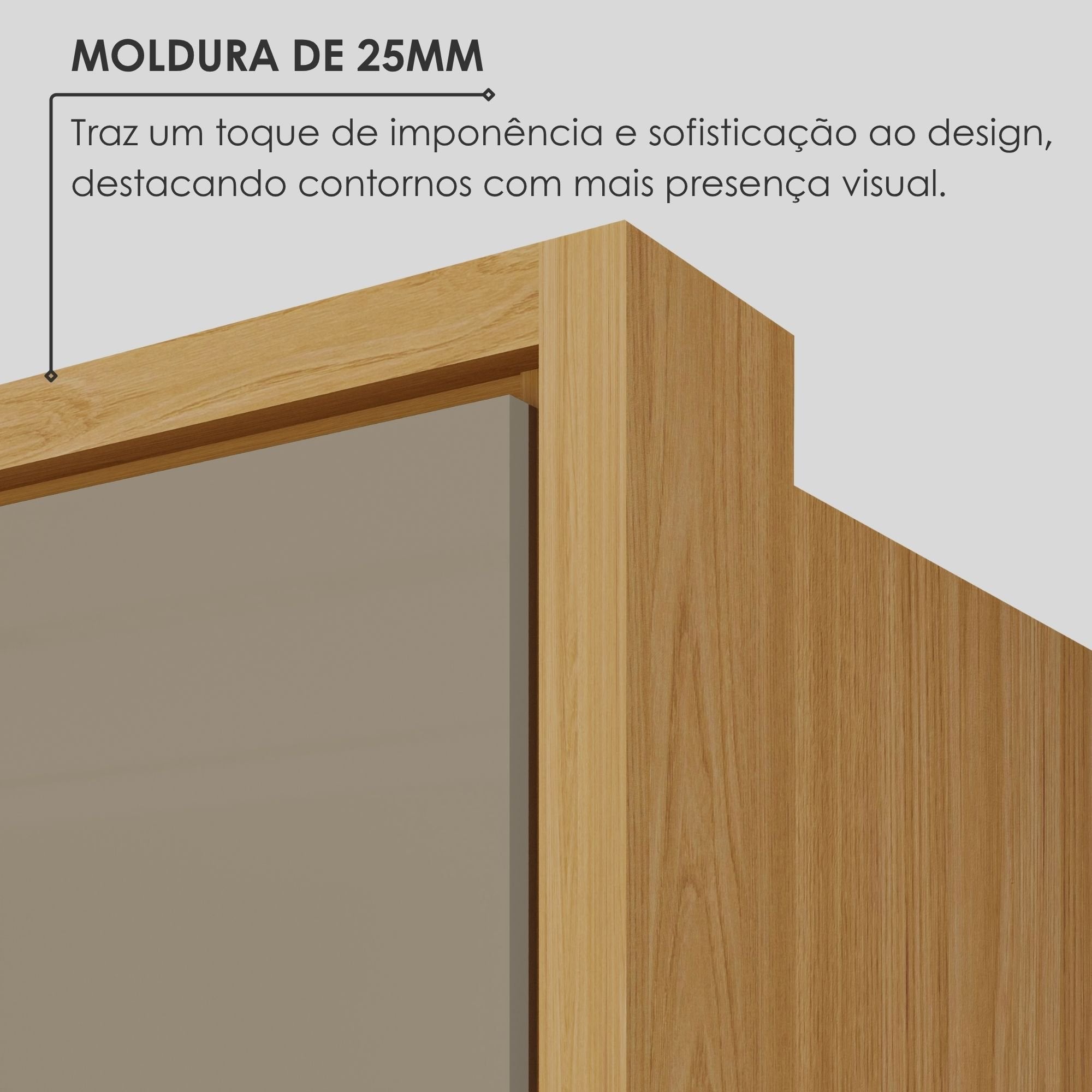 Guarda-Roupa Casal 6 Portas 6 Gavetas 100% MDF Lizz Casa D