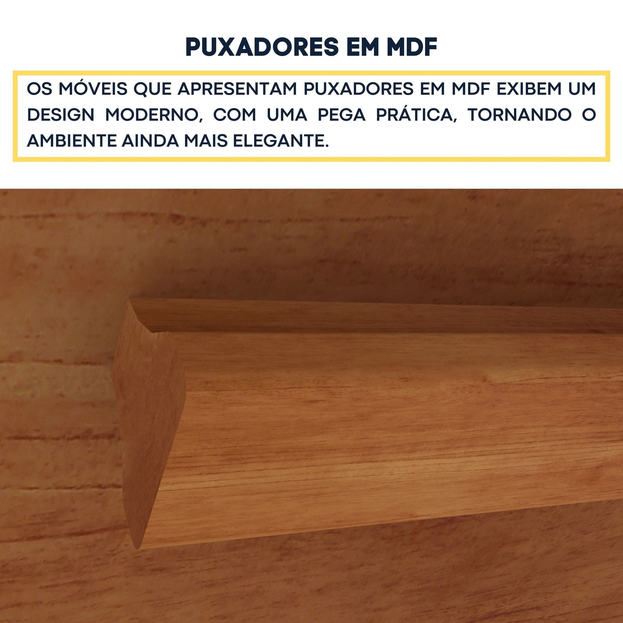 Mesa de Cabeceira 2 Gavetas Ripado Yescasa