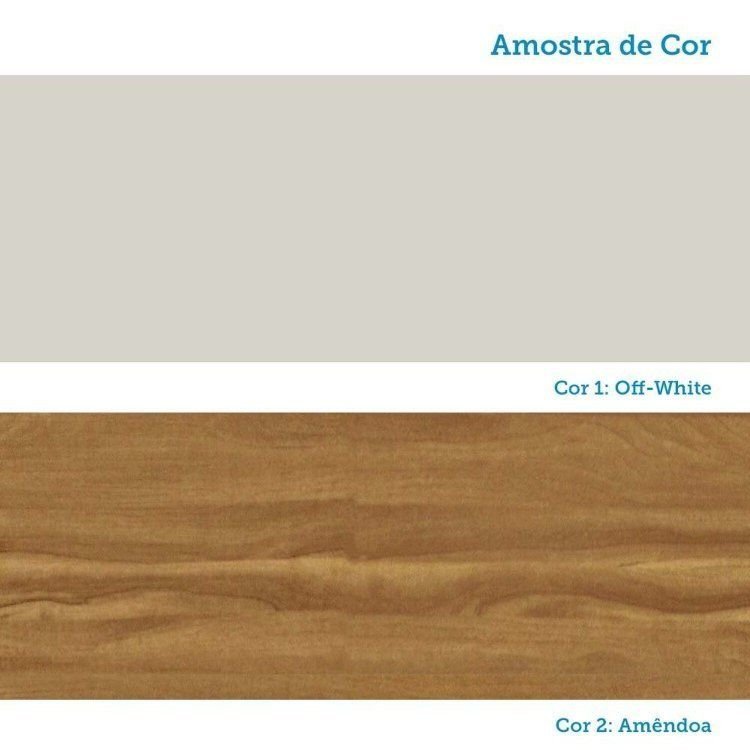 Berço Minicama 4 em 1 Americano 100% MDF Levy Espresso Móveis Bege/Off-White/Amêndoa