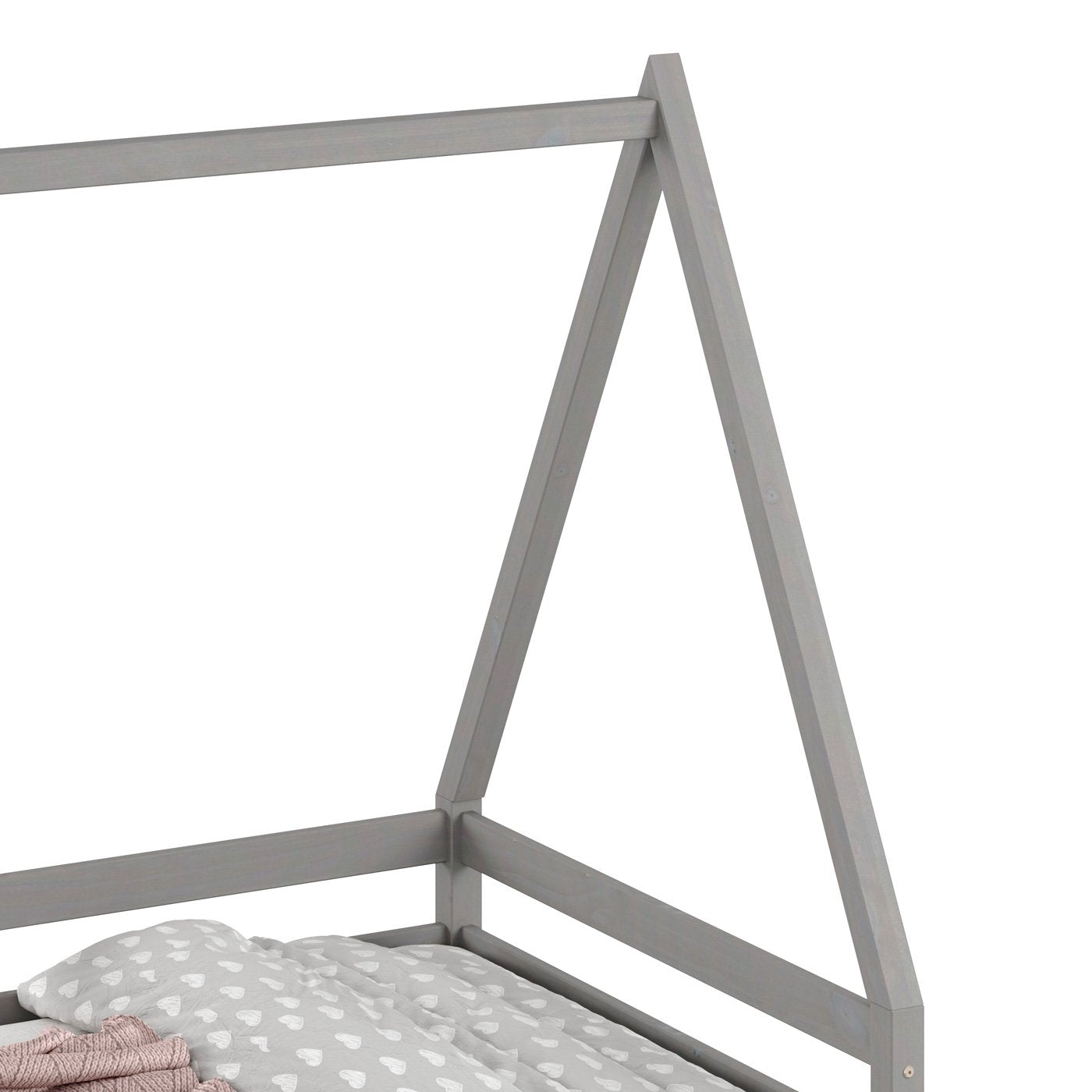 Cama Montessoriana Casa Madeira Maciça Pinus Sila com Estrado Idimex