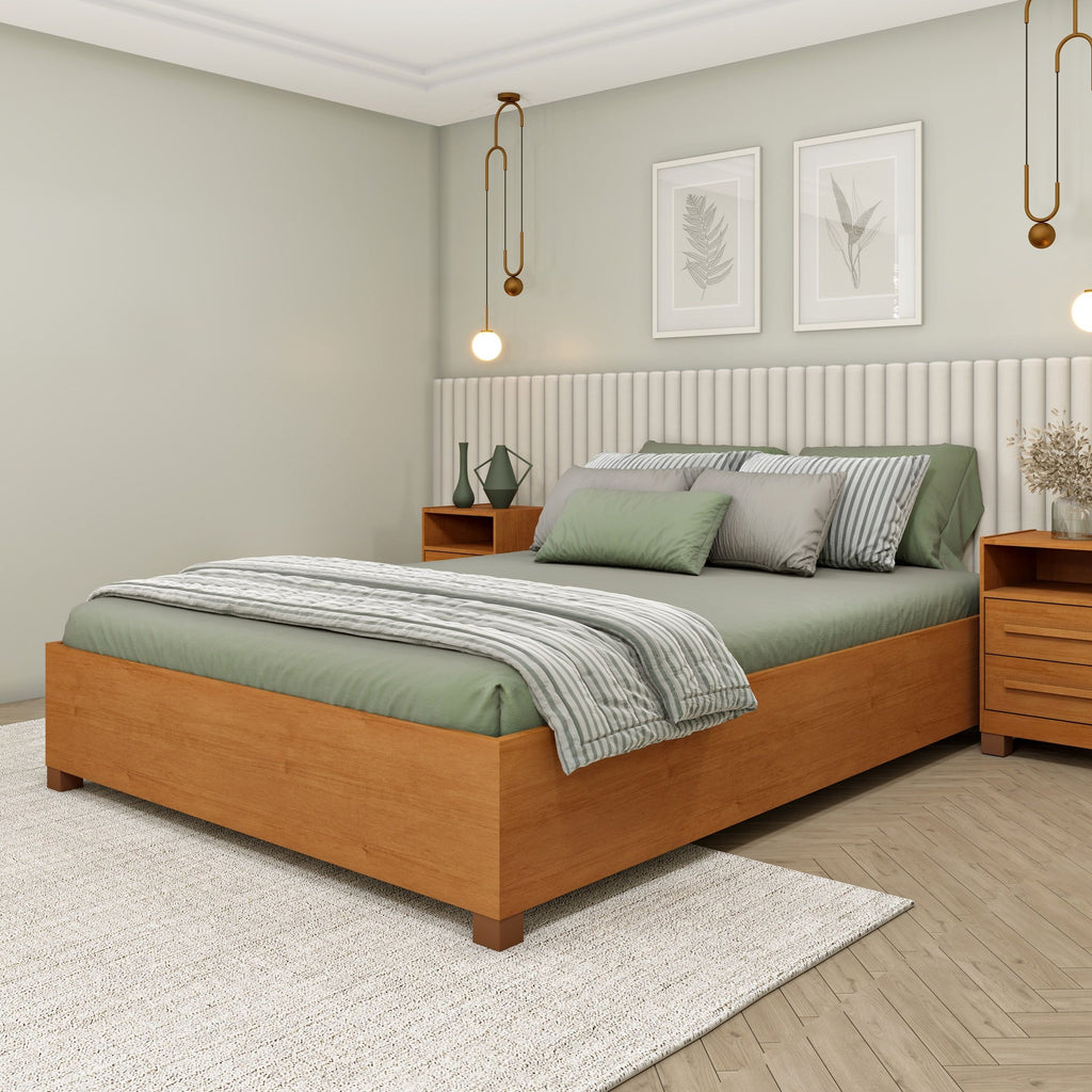 Cama Casal Mônaco MDP 193cm Cinamomo Tcil Móveis