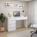 Escrivaninha 100% MDF Berlim 5 Gavetas 136cm Yescasa