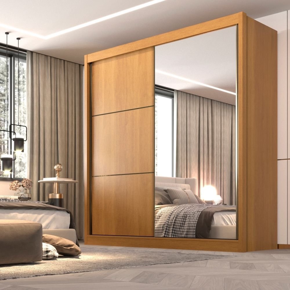 Guarda-Roupa Casal Coliseu 2 Portas 6 Gavetas 100% MDF D Doro
