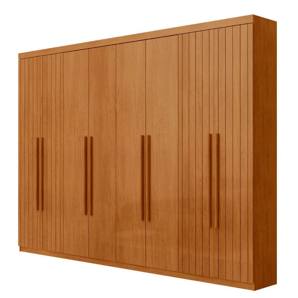 Guarda-Roupa Casal Toronto 8 Portas 4 Gavetas 100% MDF Moderna Mobília