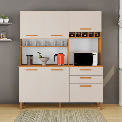 Armário de Cozinha Athenas 6 Portas 2 Gavetas 100% MDF Yescasa