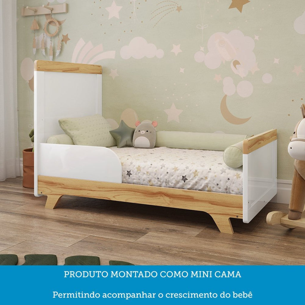Quarto de Bebê Completo Jolie Retrô 100% MDF Yescasa