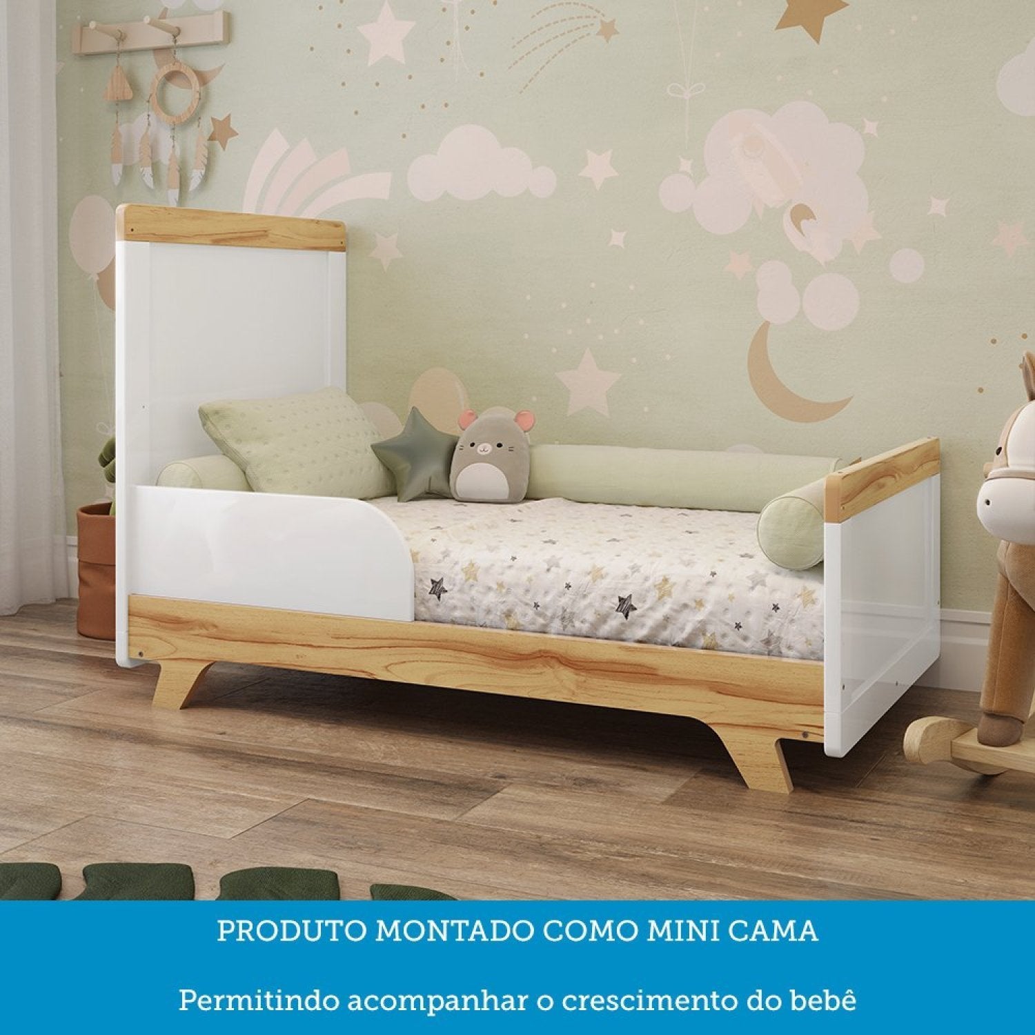 Quarto de Bebê Completo Jolie Retrô 100% MDF Yescasa