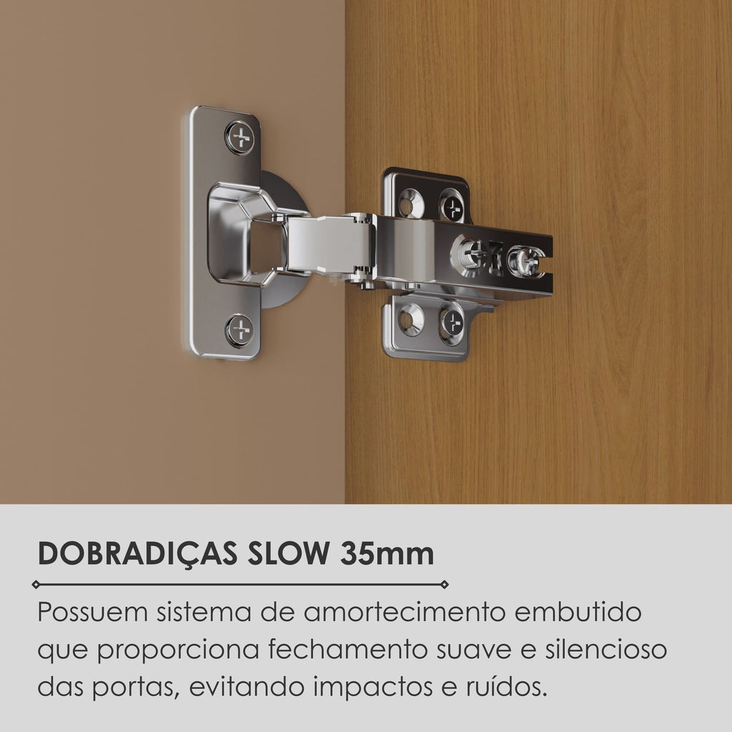 Guarda-Roupa Casal 6 Portas 6 Gavetas 100% MDF Lizz Casa D