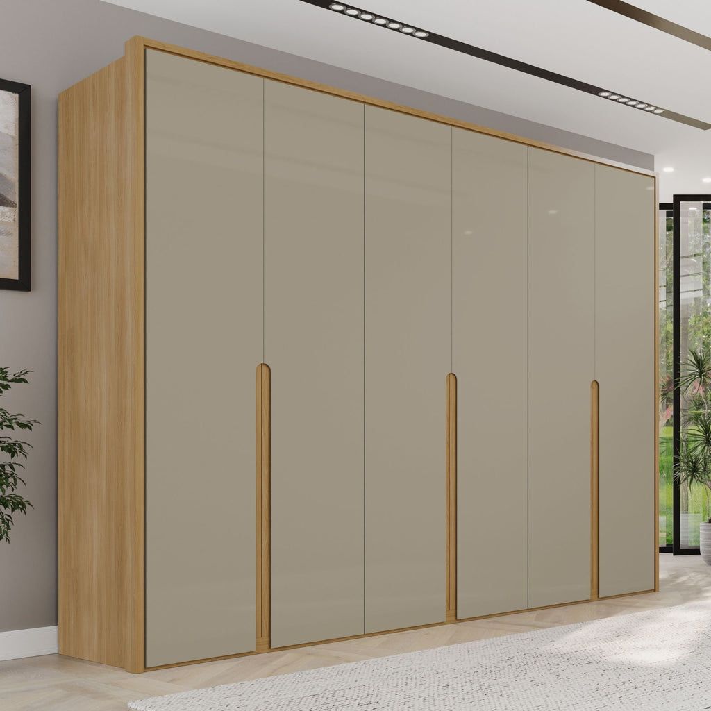 Guarda-Roupa Casal 6 Portas 6 Gavetas 100% MDF Lizz Casa D