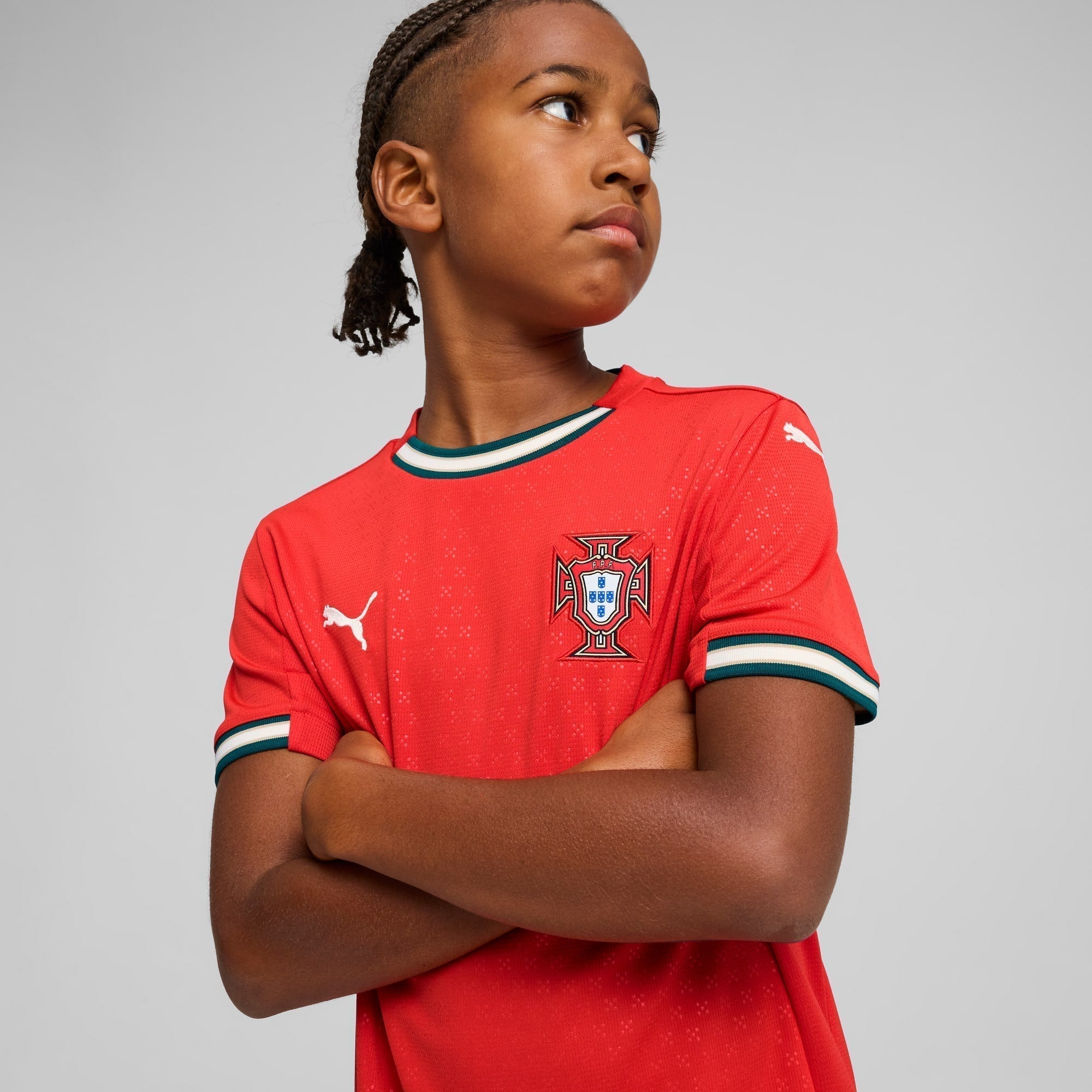 Camisa Portugal Home 2025 Juvenil